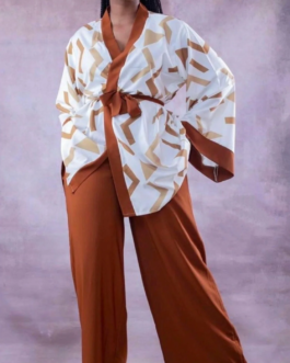 Palazzo Pants & Kimono Set