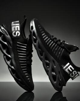 Men’s Shock Absorption Blade Type Shoes, Breathable Lace Up Non-Slip