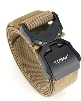 Quick Release Aluminum Alloy Buckle Nylon Belt, Men’s Cobra Tactical Belt