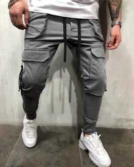 Trendy Cargo Pants, Men’s Multi Flap Pocket Trousers