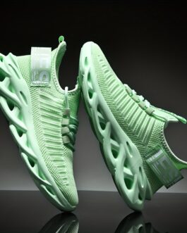 Men’s Shock Absorption Blade Type Shoes, Breathable Lace Up Non-Slip