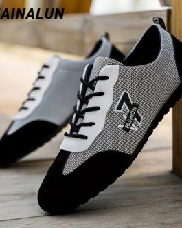 Men’s Lace-up Sneakers – Casual Walking Shoes