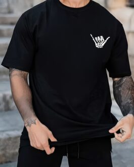 Tees For Men, Rock And Roll Print T Shirt