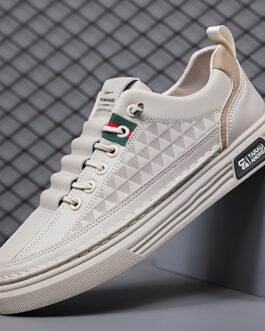 Men’s Trendy Skate Shoes, Comfy Non Slip Casual Soft Sole Sneakers