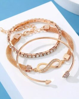 Infinity Symbol Charm Bracelet 3pcs/Set