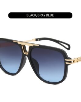 Oversized Square Aviator Sunglasses Golden Frame Vintage Sun Glasses