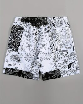 Men’s Color Block Paisley Beach Shorts – Perfect for Summer Pool & Beach Days!