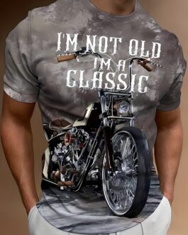 Men’s Motorcycle Graphic 3D Print Outdoor Daily Fashion Tee