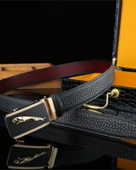 Men’s Wild Style Cheetah Automatic Buckle Belt