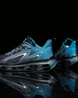 Men’s Lace-up Sneakers With Air Cushion – Starry Night Design Athletic Shoes