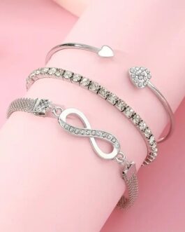 Infinity Symbol Charm Bracelet 3pcs/Set