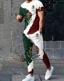 Men’s Novelty Pajamas Loungewear Set, Sportswear 2 Pieces Tracksuit