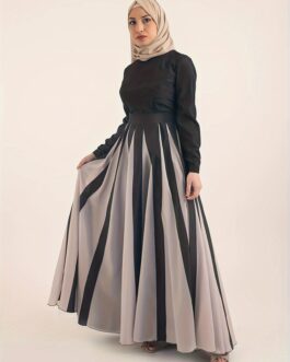 Modest Elegant Long Sleeve Swing Maxi Dress