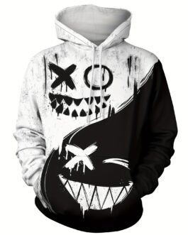 Creative Pattern Print Hoodie Sweatshirt