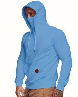 Face Cover Hooded Sweatshirt