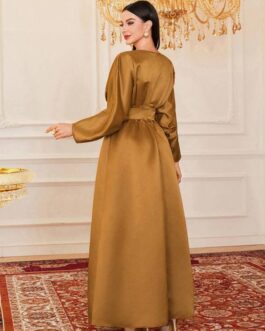 Pearl Bead Detail Batwing Sleeve Dress