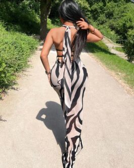 Casual Printed Simple Daily Dress (Random Pattern)