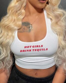 Hot Girls Drink Tequila Tank Top